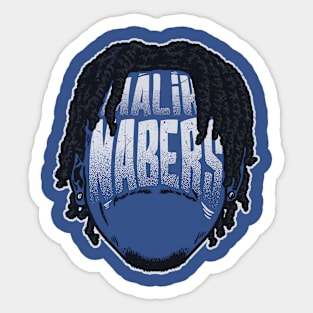 Malik Nabers New York G Player Silhouette Sticker